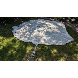 20 foot Diameter White Parachute